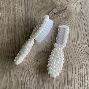 Baby Hairbrush Set In Pearls!! Bling Bling - Pearls - Diamonds